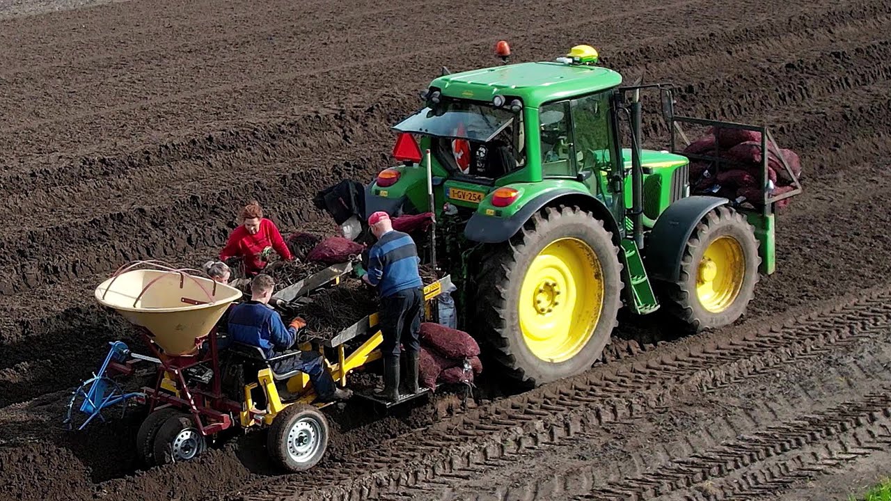 Asperges planten | Planting asparagus | John Deere 6420 | Schiebel Multi SPM 2000 | Spargel pflanzen