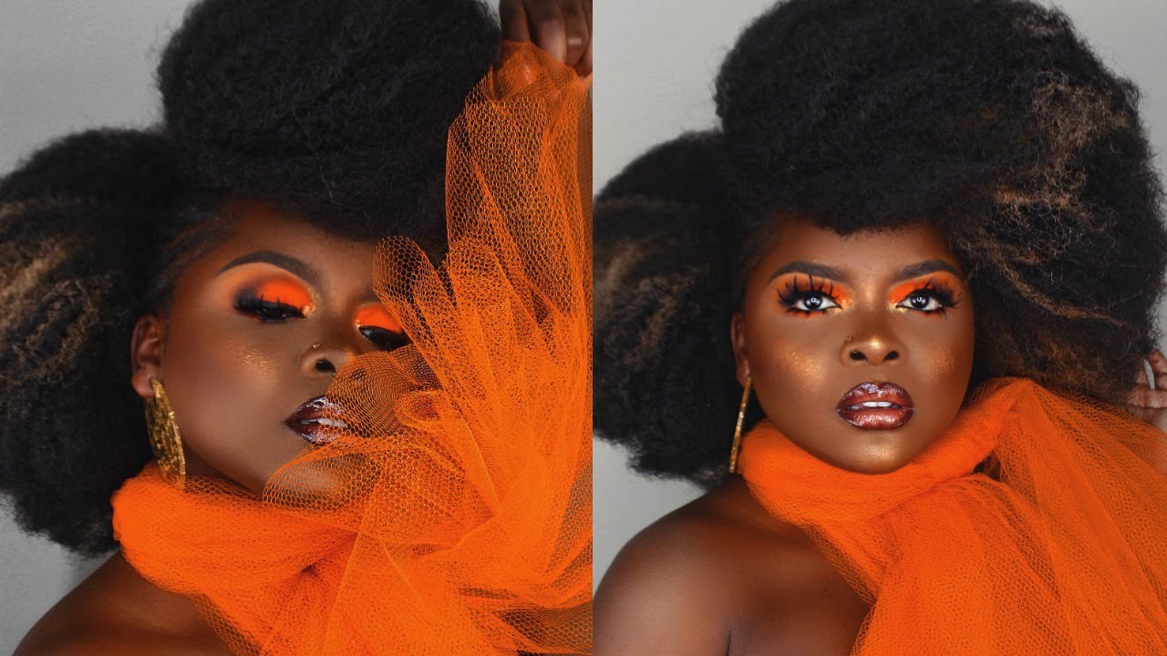 THIS NEON ORANGE GLAM & BOTTOM LASHES IS A MUST | FULLFACE TALK THROUGH TUTORIAL | Joys Akawung