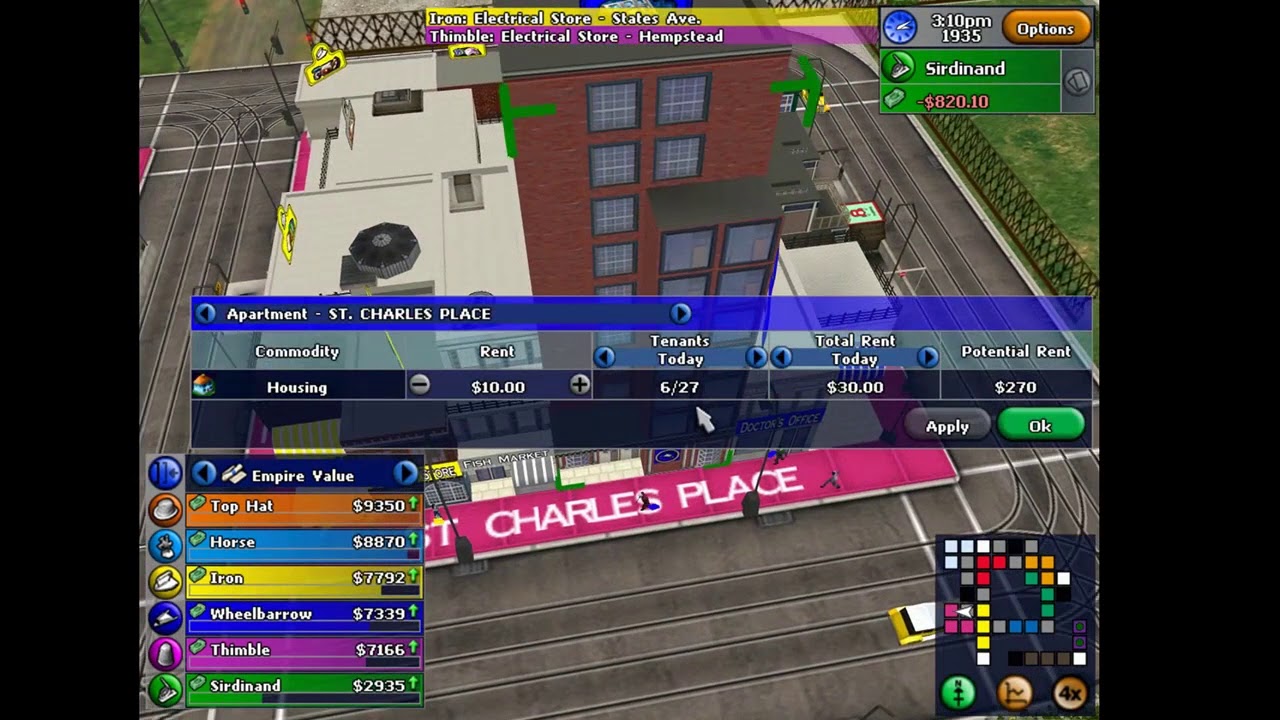 Monopoly Tycoon: $20,000 Gameplay