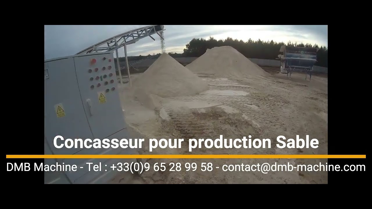 #Concasseur pour production de sable - granulométrie de 0,1 à 5 mm