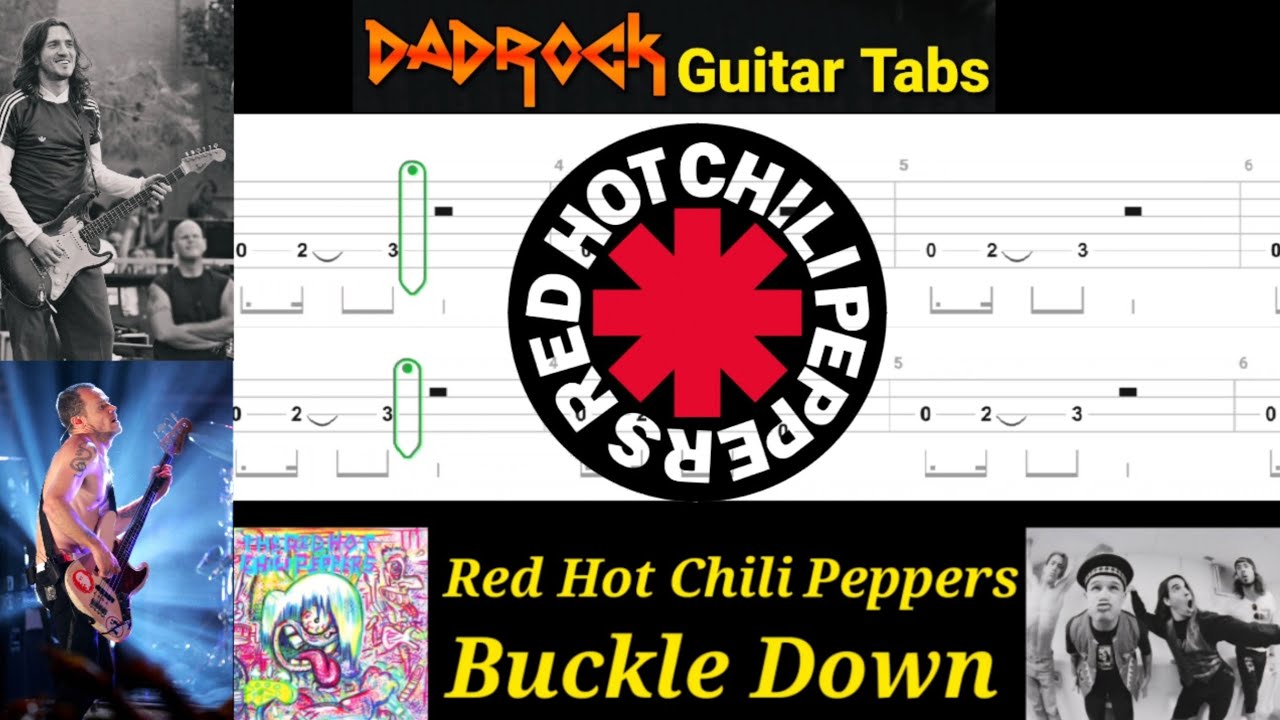 Buckle Down - Red Hot Chili Peppers - Guitar + Bass TABS Lesson 
