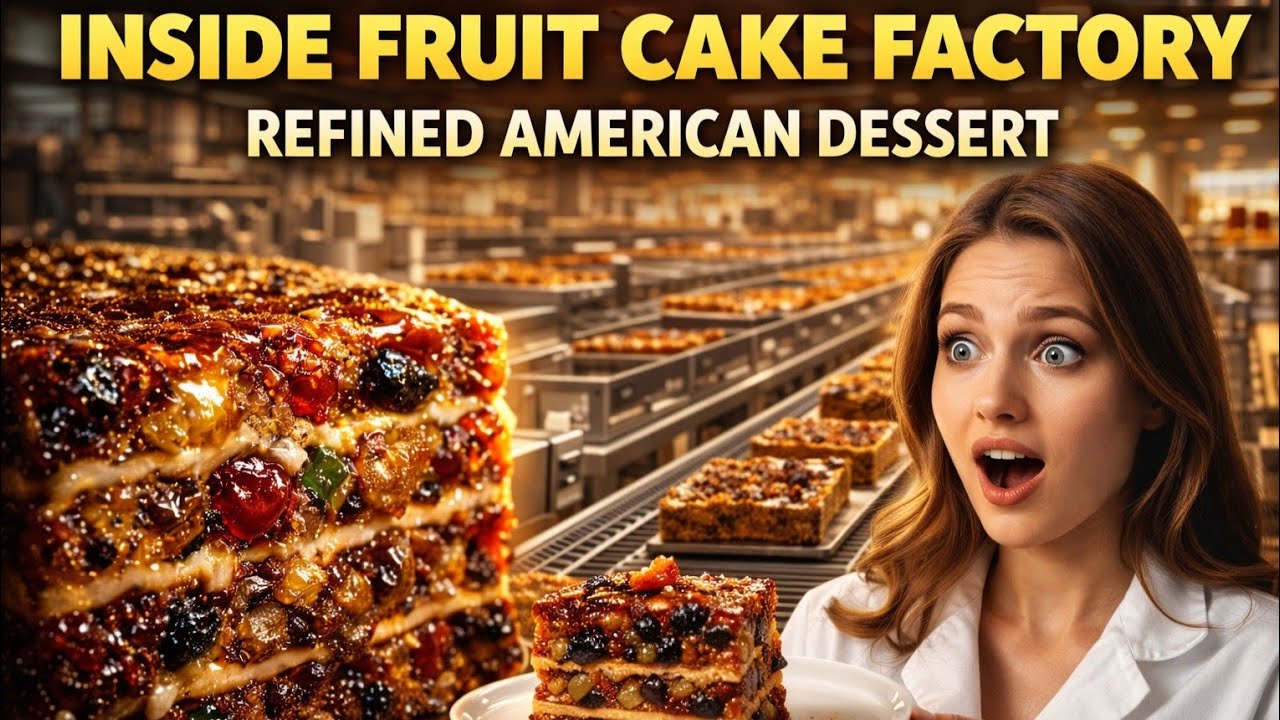 Inside the Fruit Cake Factory | Luxury American Dessert (Full Process)