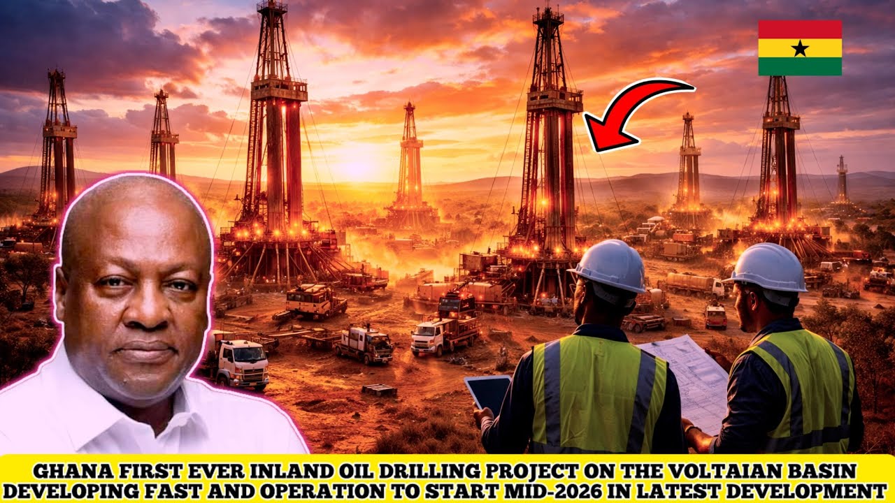 Гана начала первое в истории наземное бурение нефтяных скважин в бассейне Вольты – крупный энерге...