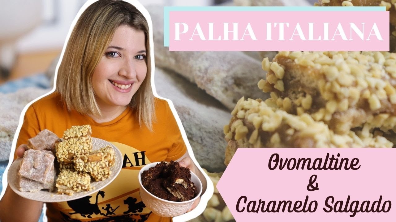 PALHA ITALIANA - 2 SABORES! CARAMELO SALGADO E OVOMALTINE - IRRESISTÍVEL!