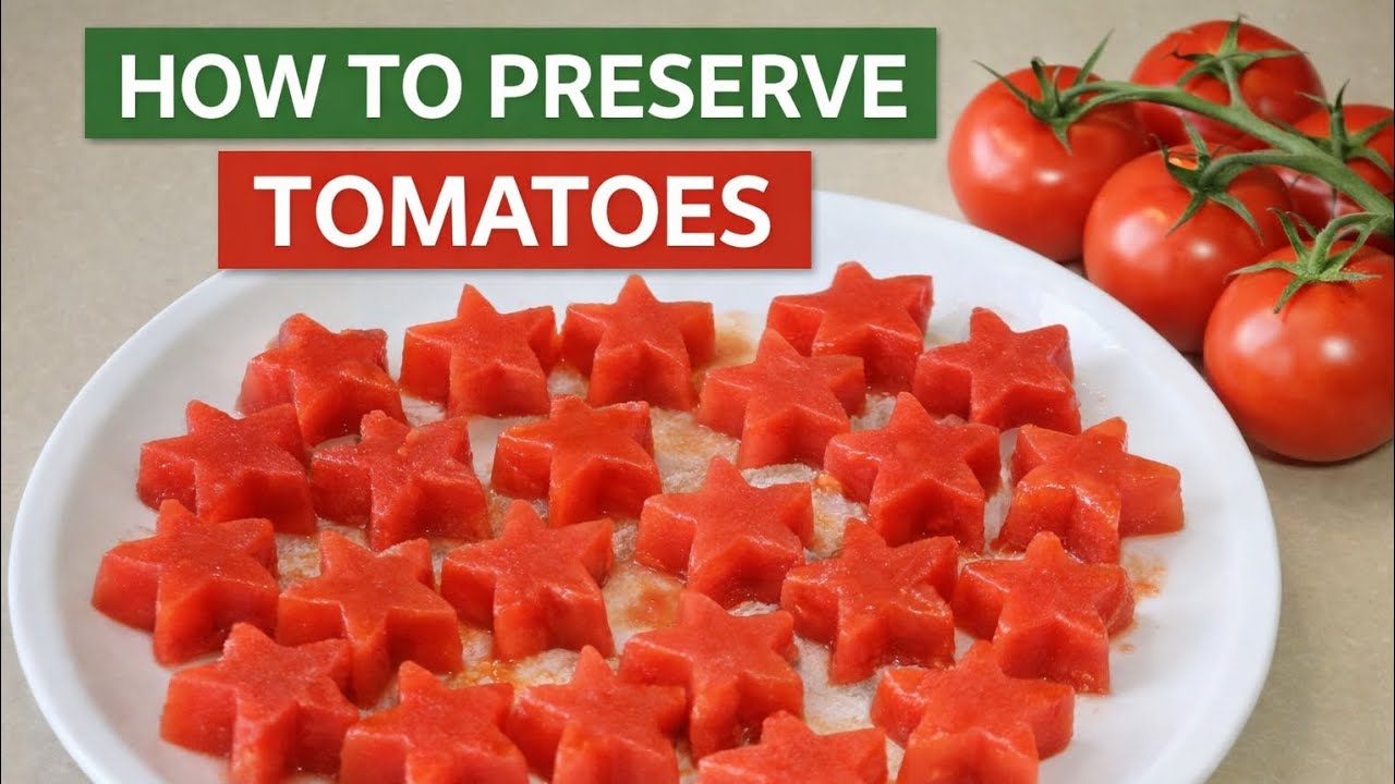 How to Preserve Tomatoes at Home | Easy Tomato Storage Methods #preservation #tomatoes #storage 