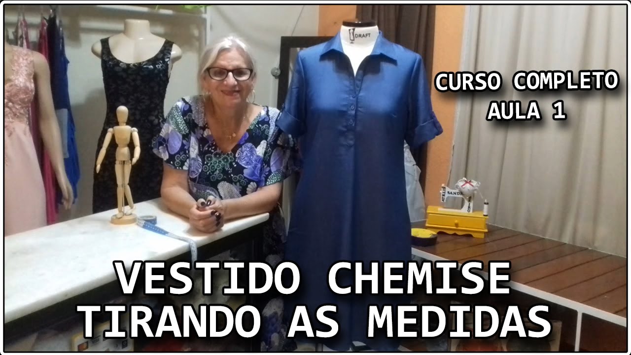 COMO TIRAR MEDIDAS - AULA 1 (CURSO COMPLETO DE CORTE E COSTURA)