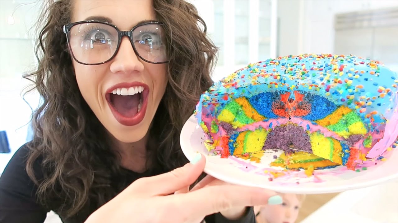 BAKING A TIE DYE CAKE!!!