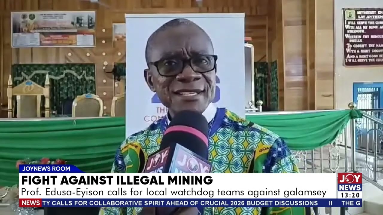 Fight against illegal mining: Prof. Edusa-Eyison calls for local watching teams against galamsey.