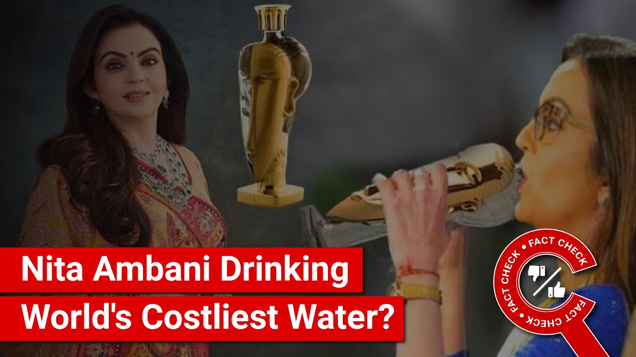 FACT CHECK: Does Image Show Nita Ambani Drinking World's Most Expensive Water?