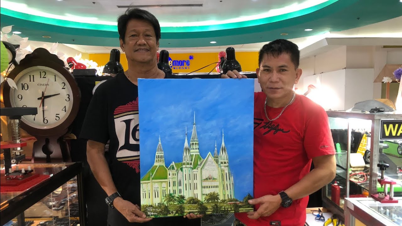 IGLESIA NI CRISTO CENTRAL TEMPLE PH🇵🇭 ACRYLIC PAINTING