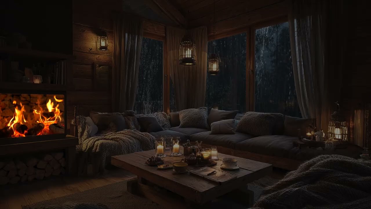 Calm Still Feels So Far | Rain Whispers Through the Autumn Air | Firelight Holds the Heart in Peace