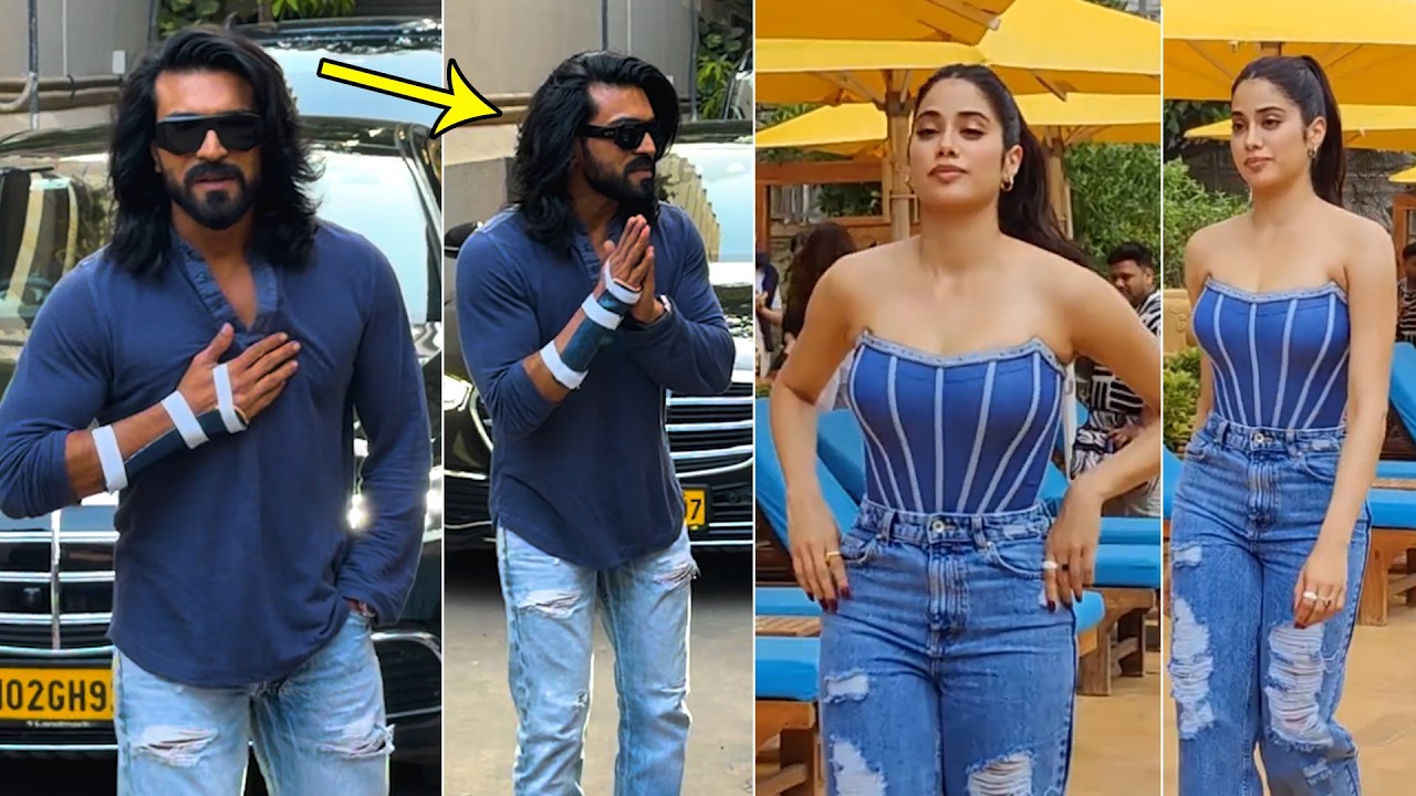 Ram Charan And Janhvi Kapoor Visuals At Peddi Promotions | Filmylooks