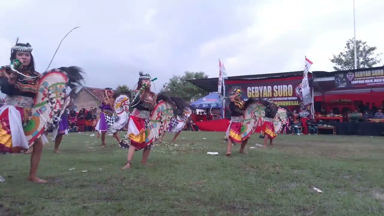 GEBYAR SURO TURONGGO CIPTO MANUNGGAL DI DESA BEGELAN PESAWARAN LAMPUNG 