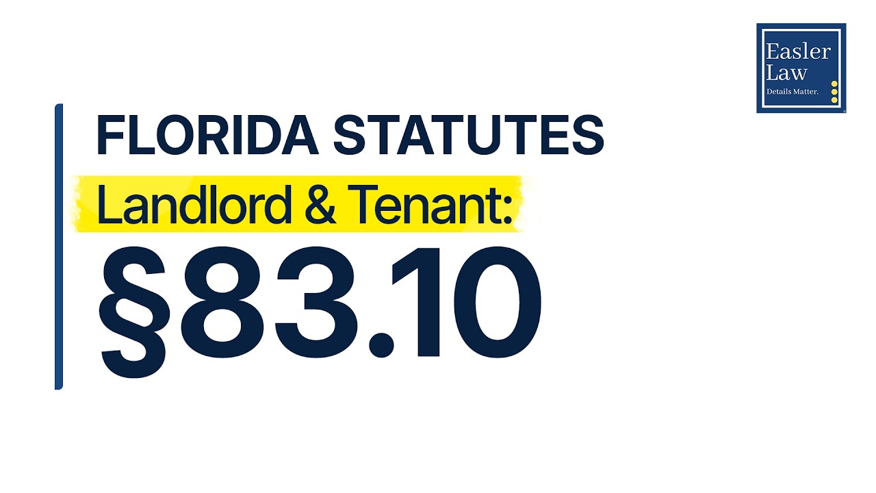 §83.10: Landlord’s Lien for Advances | Florida Landlord & Tenant