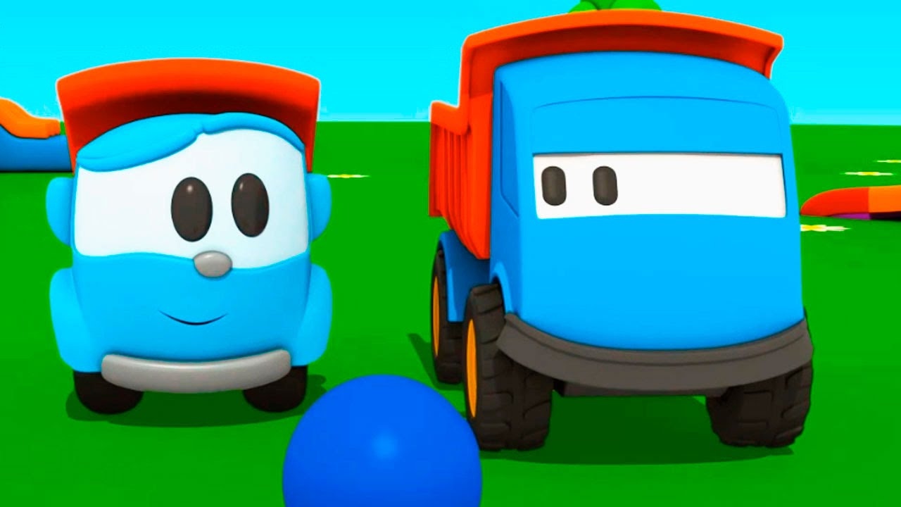 Léo o caminhão curioso. Um caminhãozinho Léo Júnior. Animação infantil.