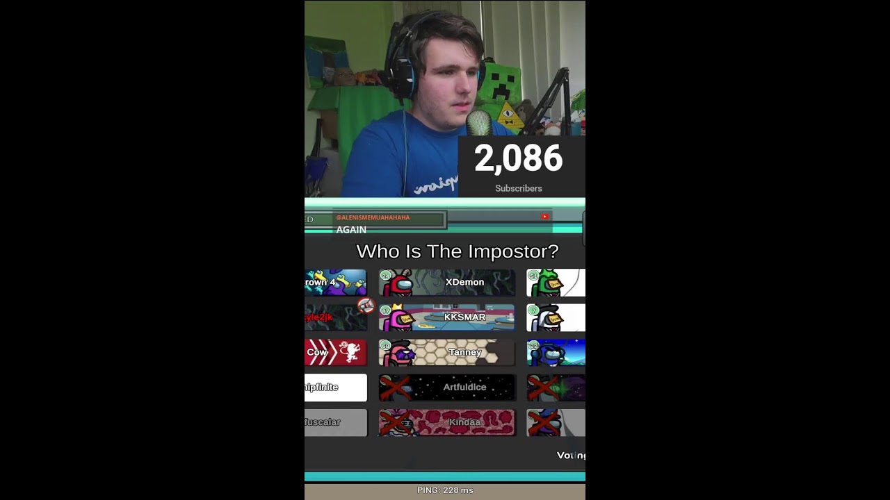 playing among us (subscribe) (Portrait)