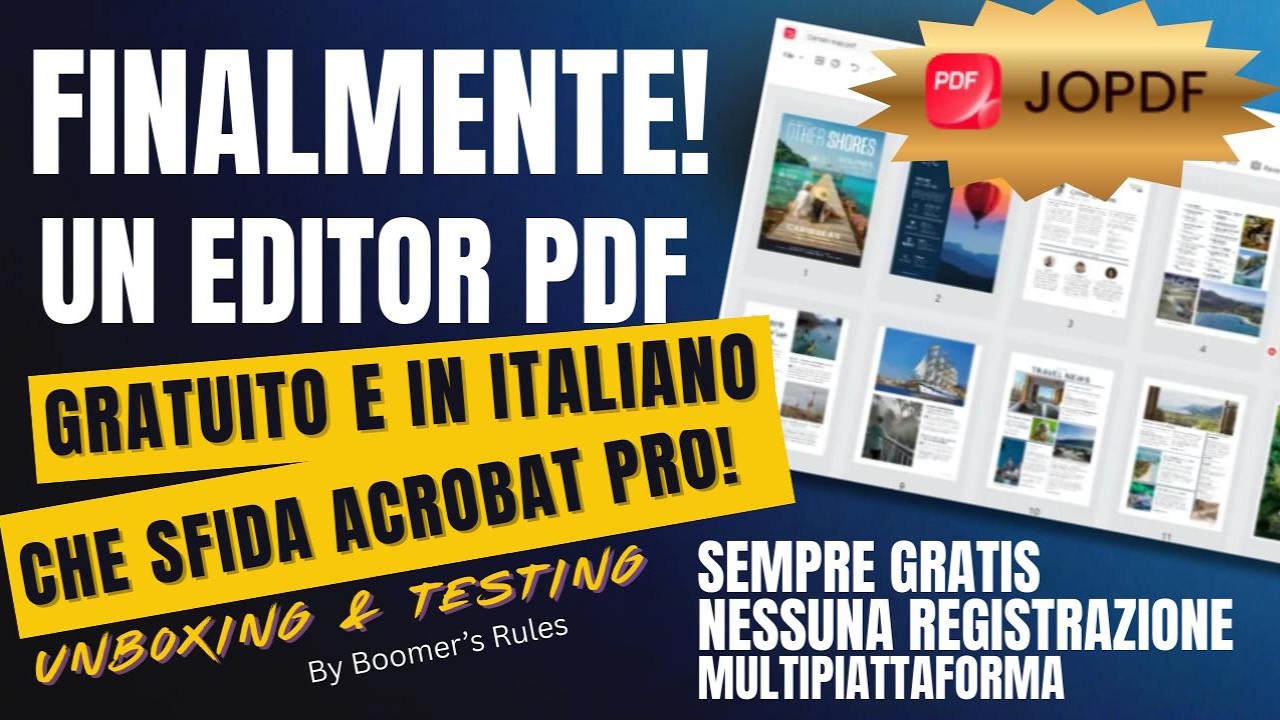 Un EDITOR PDF gratuito e multipiattaforma che sfida Adobe Acrobat Pro