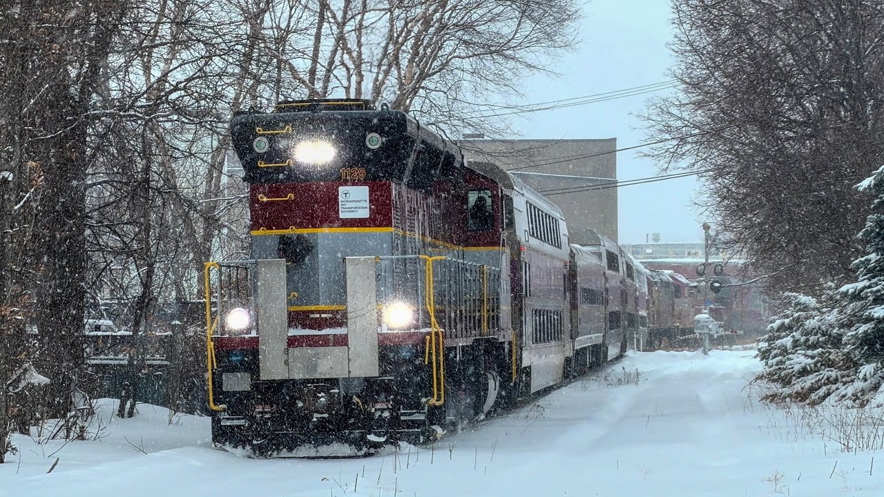(February 2026) Various MBTA equipment moves on the Grand Junction Running Track.