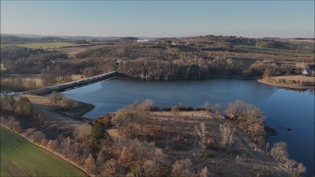 Talsperre Pirk Oelsnitz Vogtland (Drone Fly)