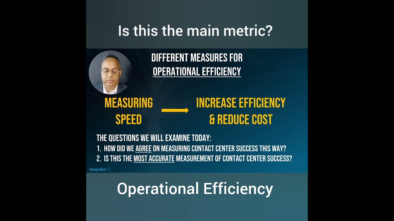 Is Operational Efficiency the main metric? #shorts #customerexperience