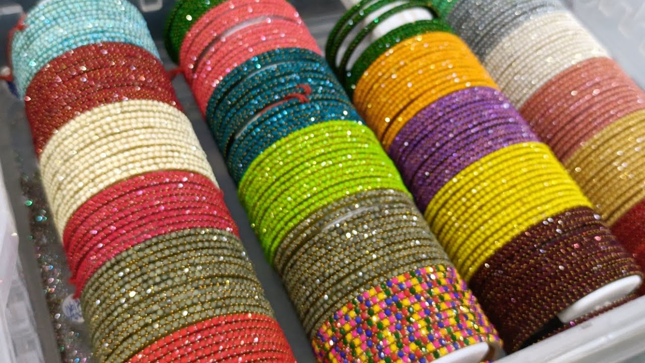 Rs.10/-Chickpet Bangalore Wholesale bangles shop |Premium quality Bridal Antique & Glass bangles