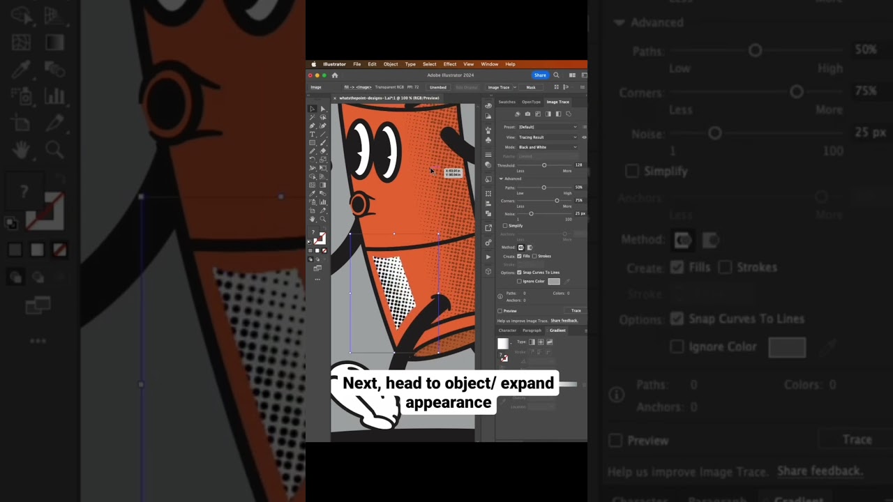 How to add halftone in Adobe Illustrator #illustrators #adobeillustrator #halftone #characterdesign