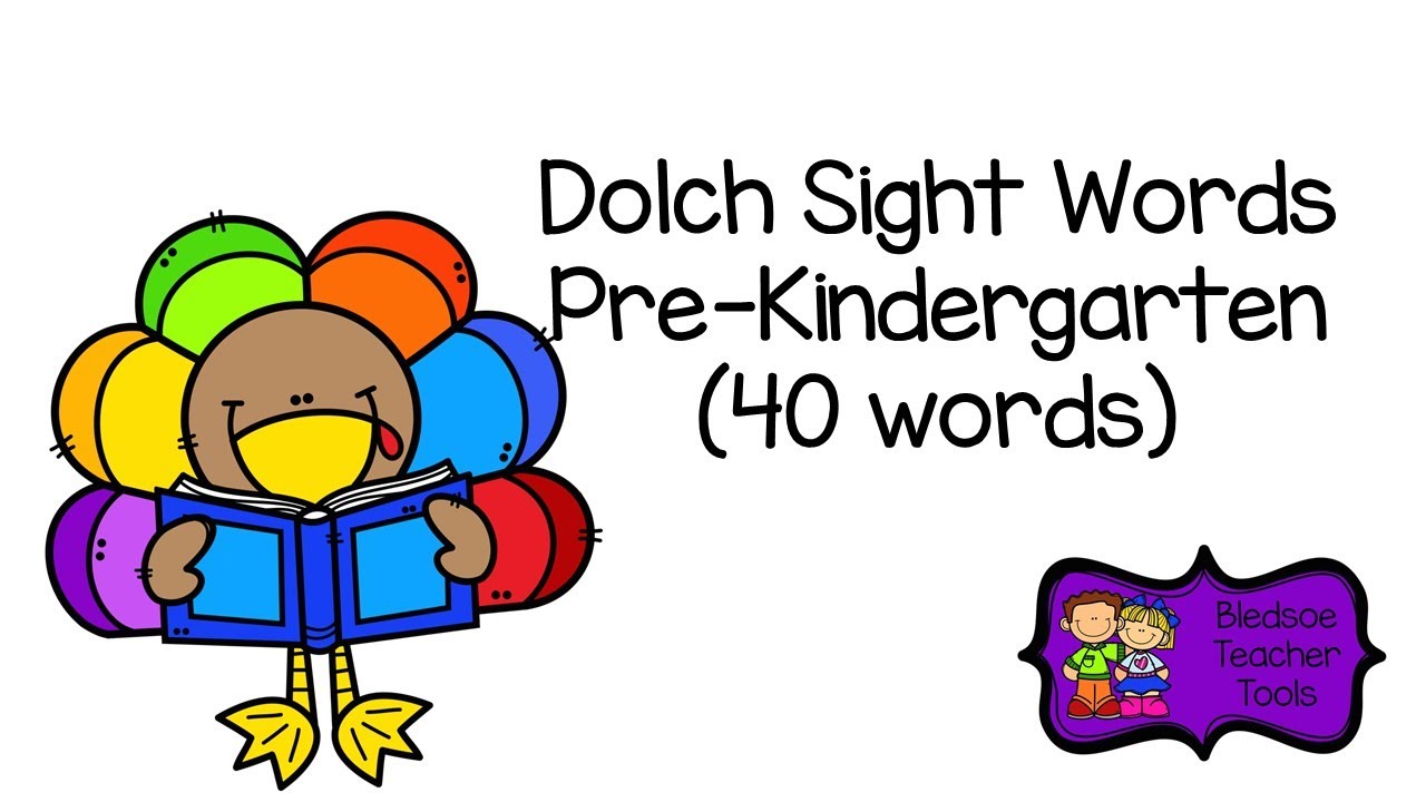Bledsoe Teacher Tools Dolch Pre Kindergarten Turkeys
