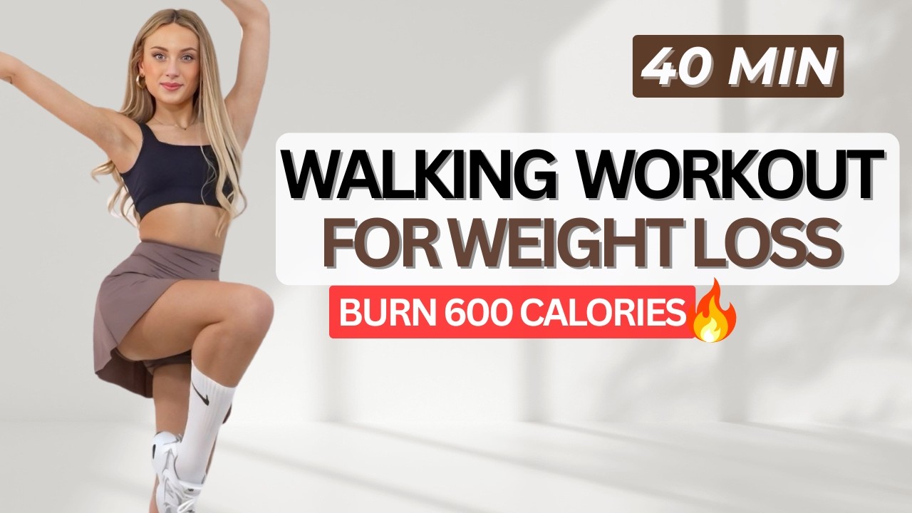 40 MIN FAST WALKING FAT BURN - Lose Weight to the Beat | No Jumping, No Repeat, SWEATY, All Standing