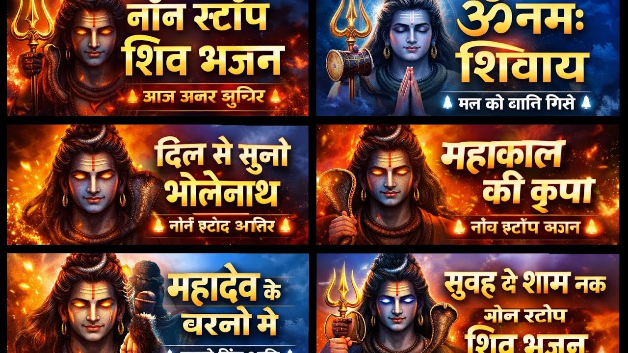 🕉️महादेव के चरणों में 🙏 | नॉन स्टॉप शिव भजन | Shiv Bhajan Non Stop || #bhaktisong 