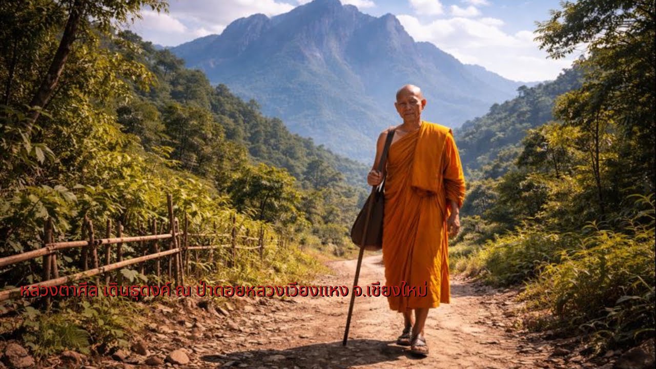 หลวงตาศีล เดินธุดงค์ ณ ป่าดอยหลวงเวียงแหง จ.เชียงใหม่