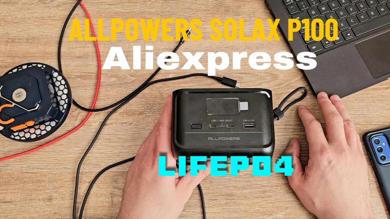 Повербанк ALLPOWERS SOLAX P100 на LiFePO4 батареї | З Aliexpress?