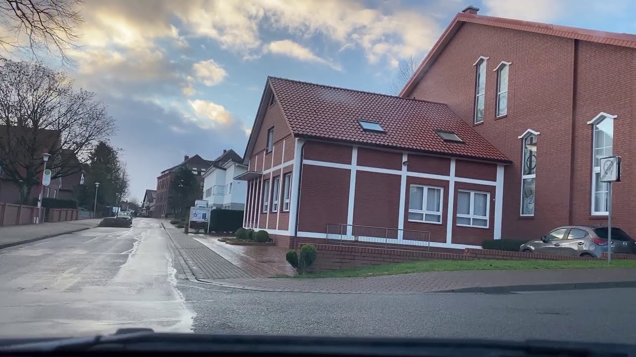 Bramsche ein kleines Dorf in Osnabrück Stadt in Niedersachsen Germany(Bitte abonnieren Danke)