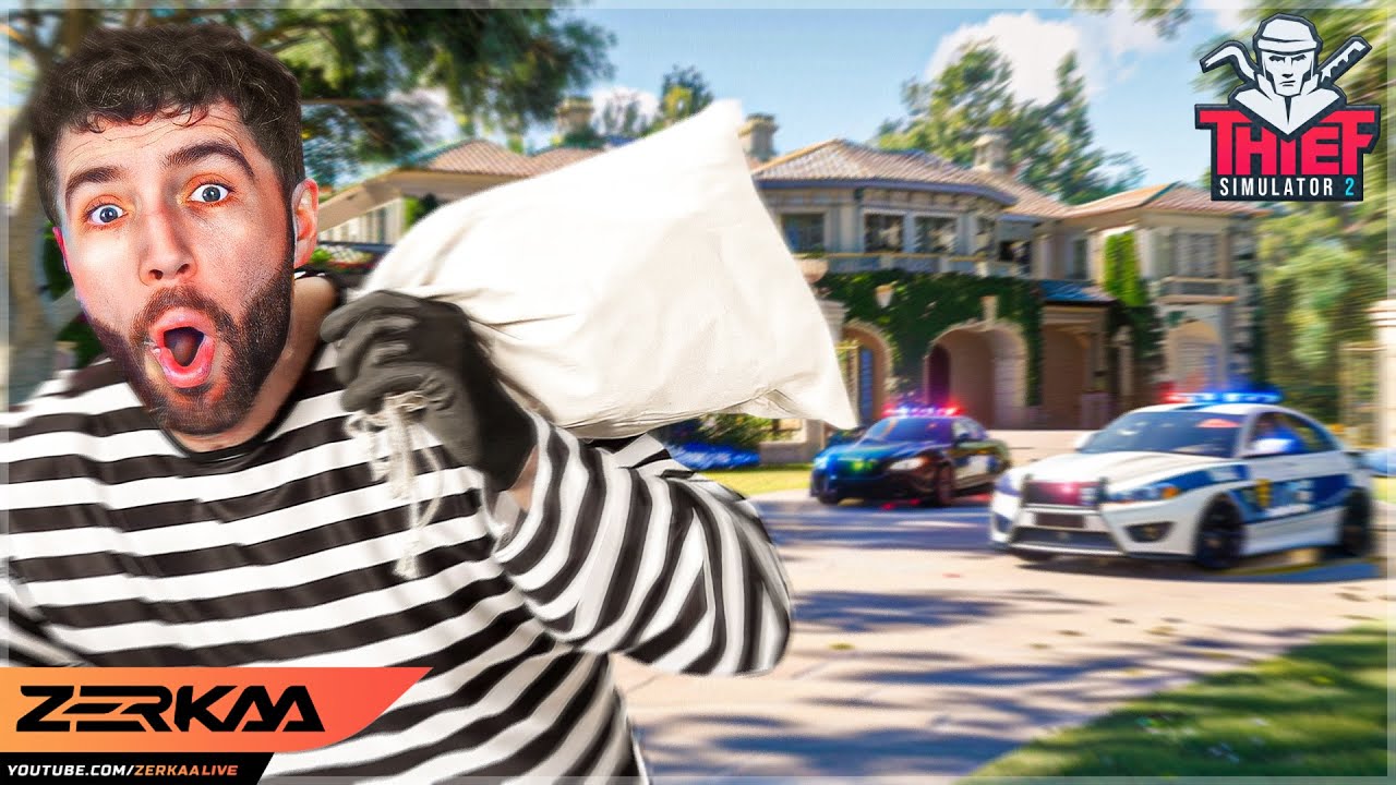 I GOT CHASED BY POLICE... (Thief Simulator 2)