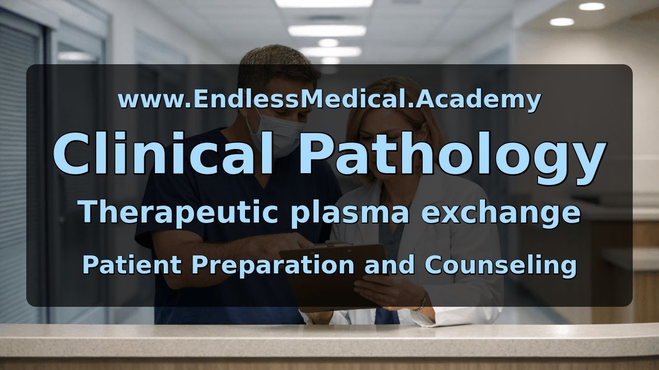 Patient Preparation and Counseling, Therapeutic plasma exchange, Clinical Pathology - Full Vignette