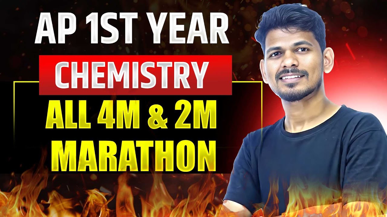 🔴 AP Inter 1st Year Chemistry | Most Important 4 Marks & 2 Marks Questions for IPE Exam 2025