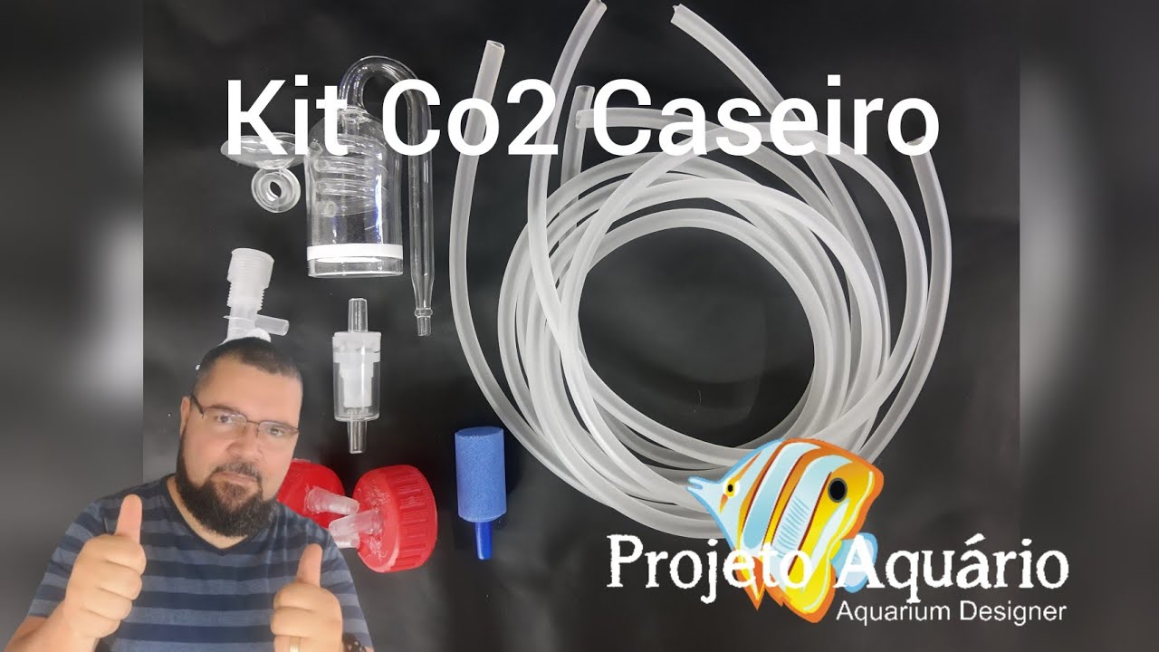 Aquário plantado com CO2 caseiro, kit completo disponível em nossa loja.