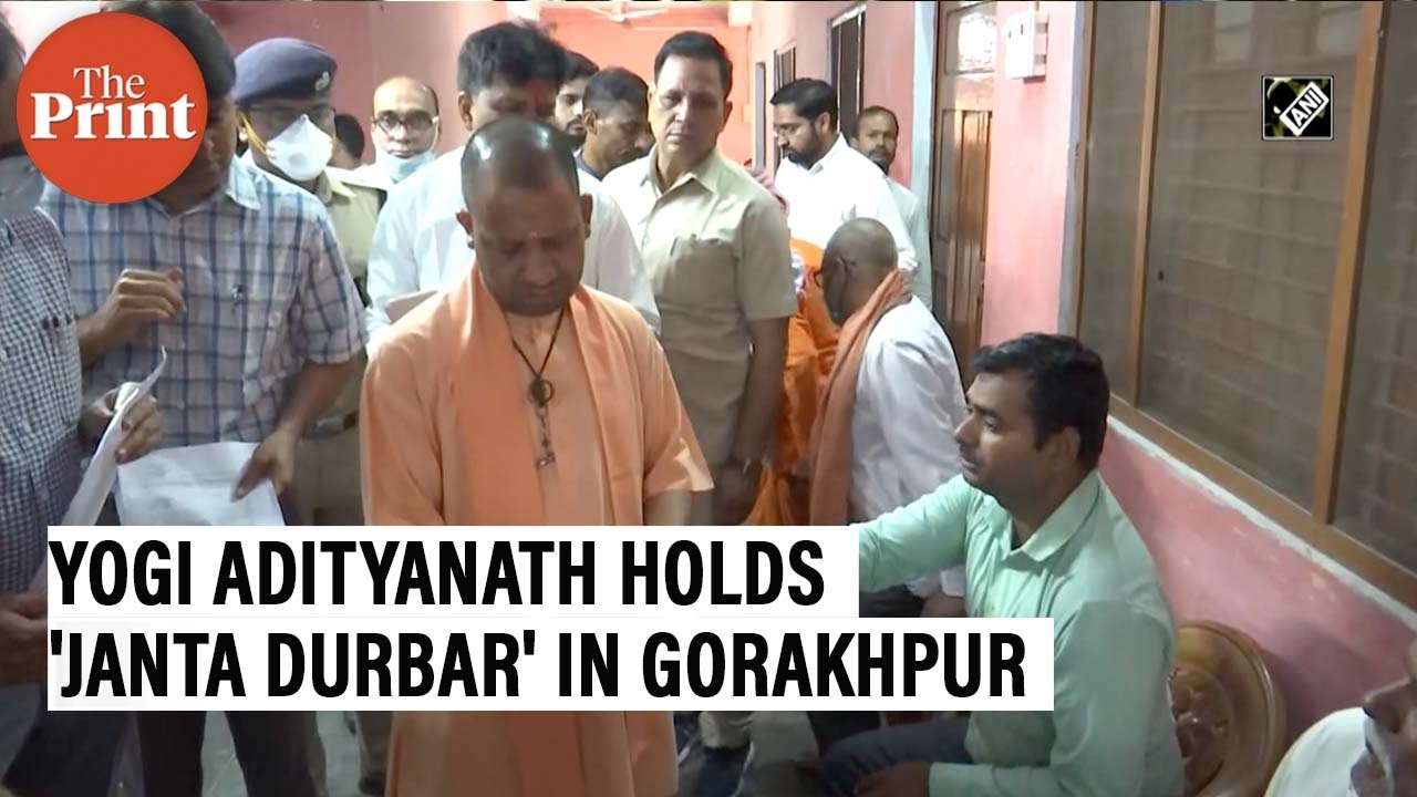Uttar Pradesh Chief Minister Yogi Adityanath holds 'Janta Durbar' in Gorakhpur