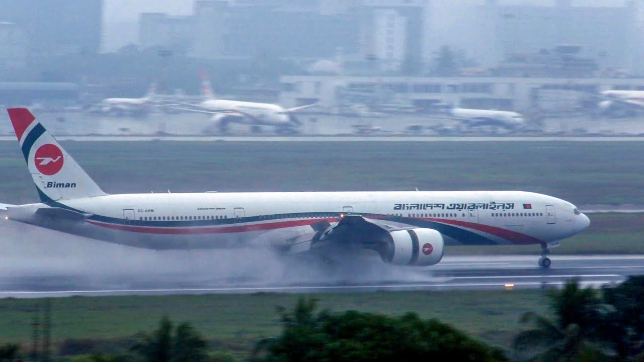 Landings in Heavy Rain at Dhaka