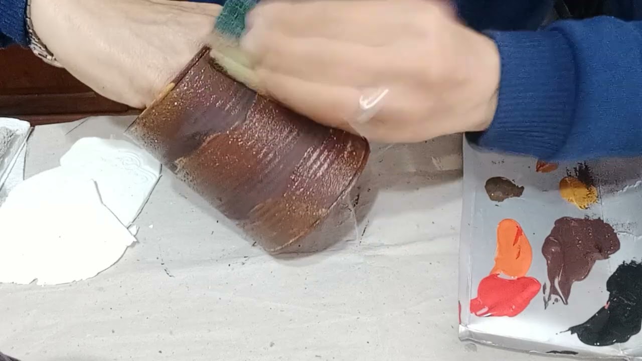 Como usar Sello de bajo relieve con porcelana y efecto oxido fácil y rápido
