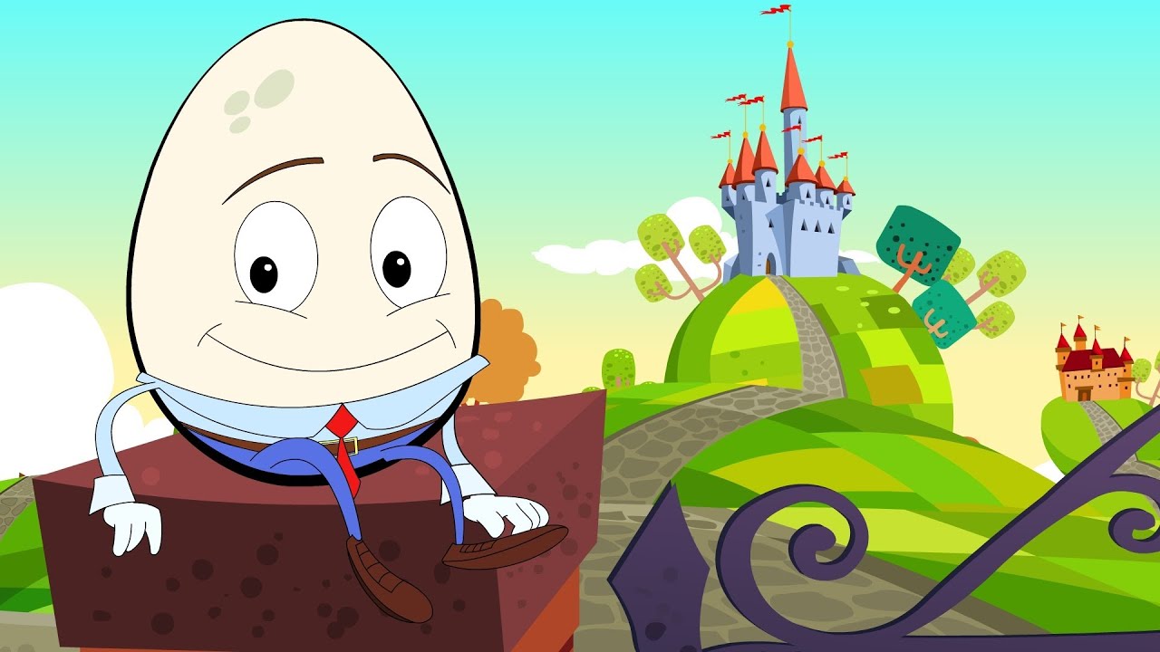 Humpty Dumpty Sat On A Wall | Nursery Rhyme with Lyrics | Kids Tv Nursery Rhymes