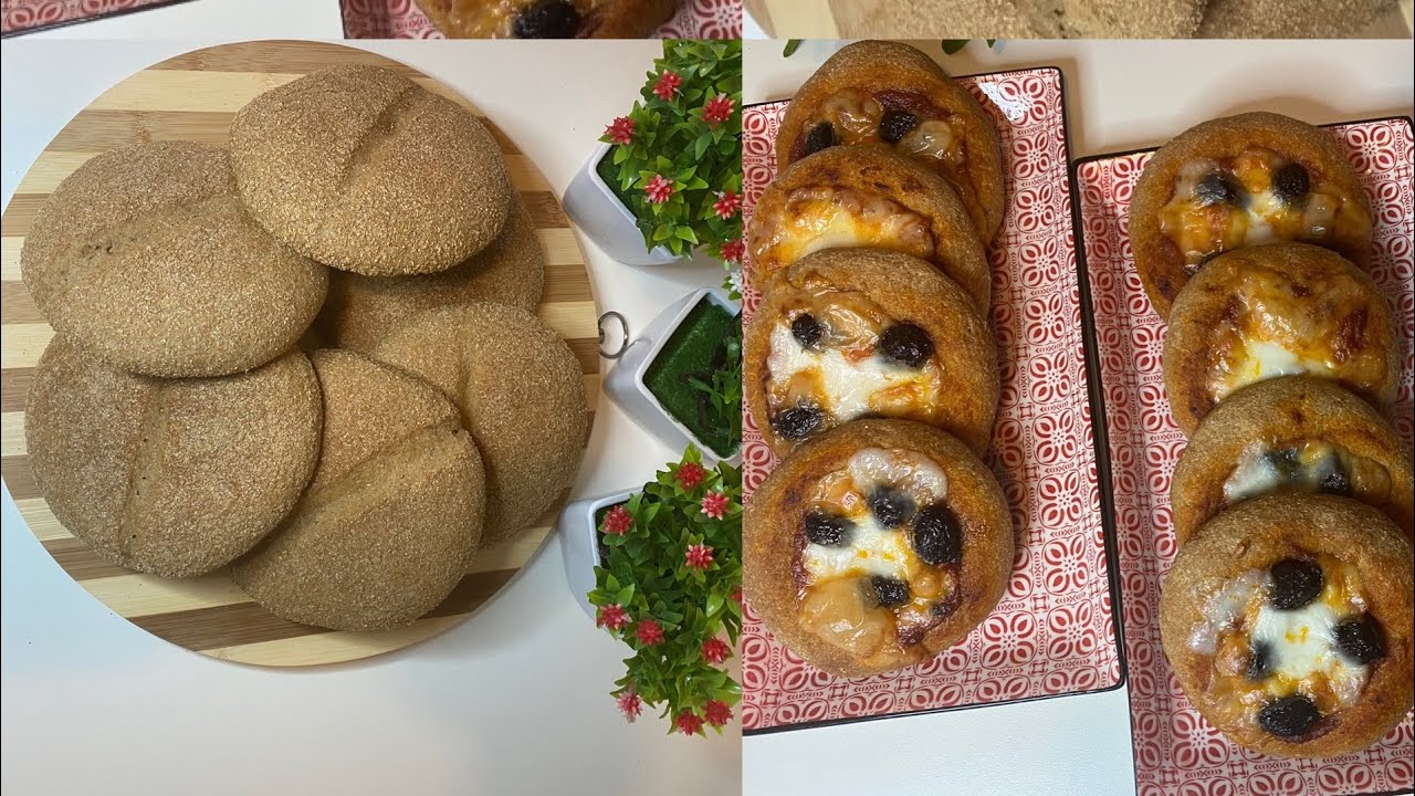 Pane e pizzette fatti con crusca di grano 🌾