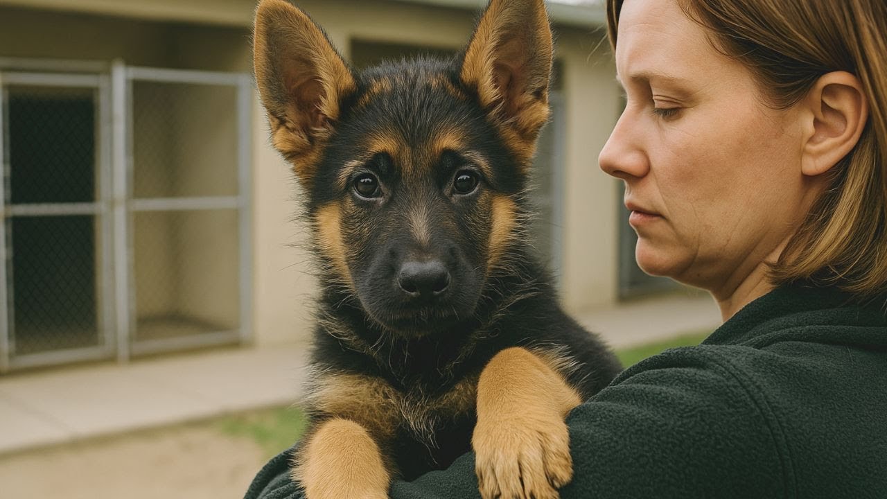 Schäferhund-Welpe von 3 Tierheimen abgelehnt – doch die erste Rettung verändert beide Leben