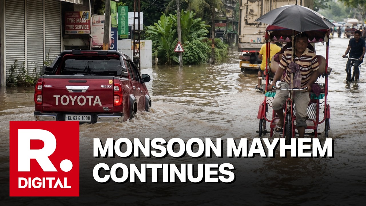 Monsoon Havoc Across India! Delhi-NCR Flooded, Noida Ambulance Trapped, Assam Hit by Floods