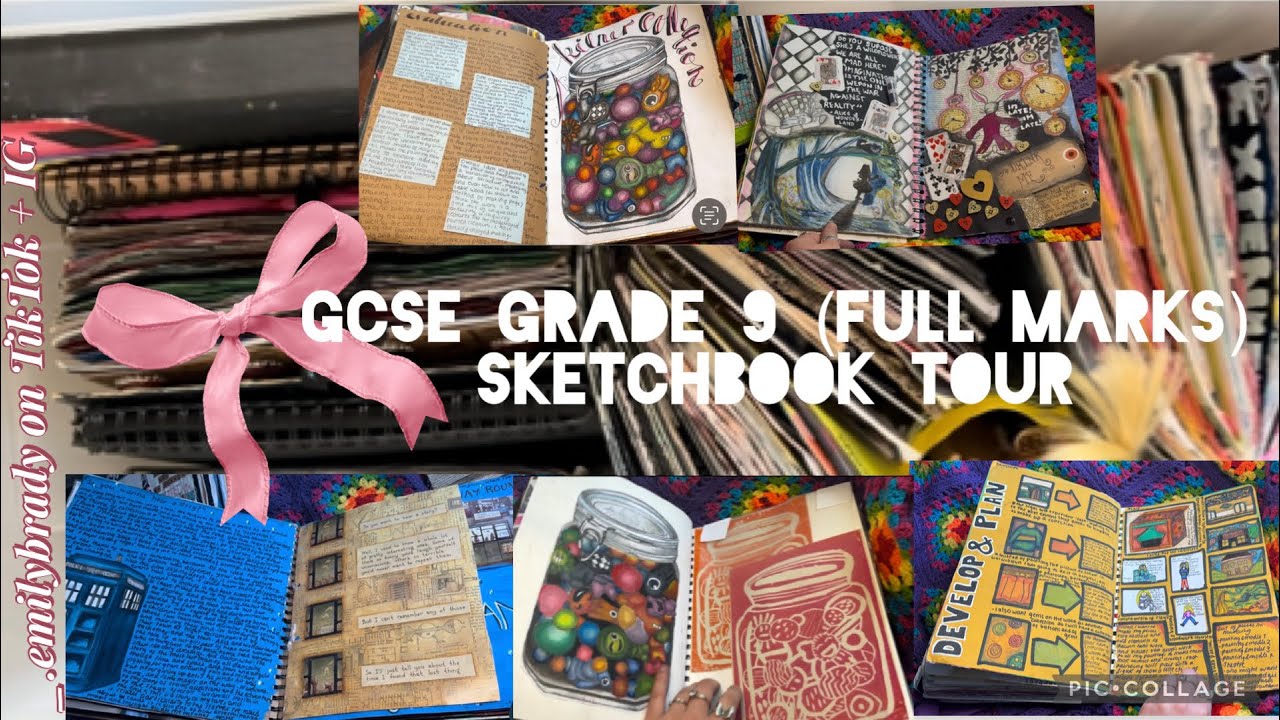 GCSE ART GRADE 9 FULL MARKS SKETCHBOOK TOUR