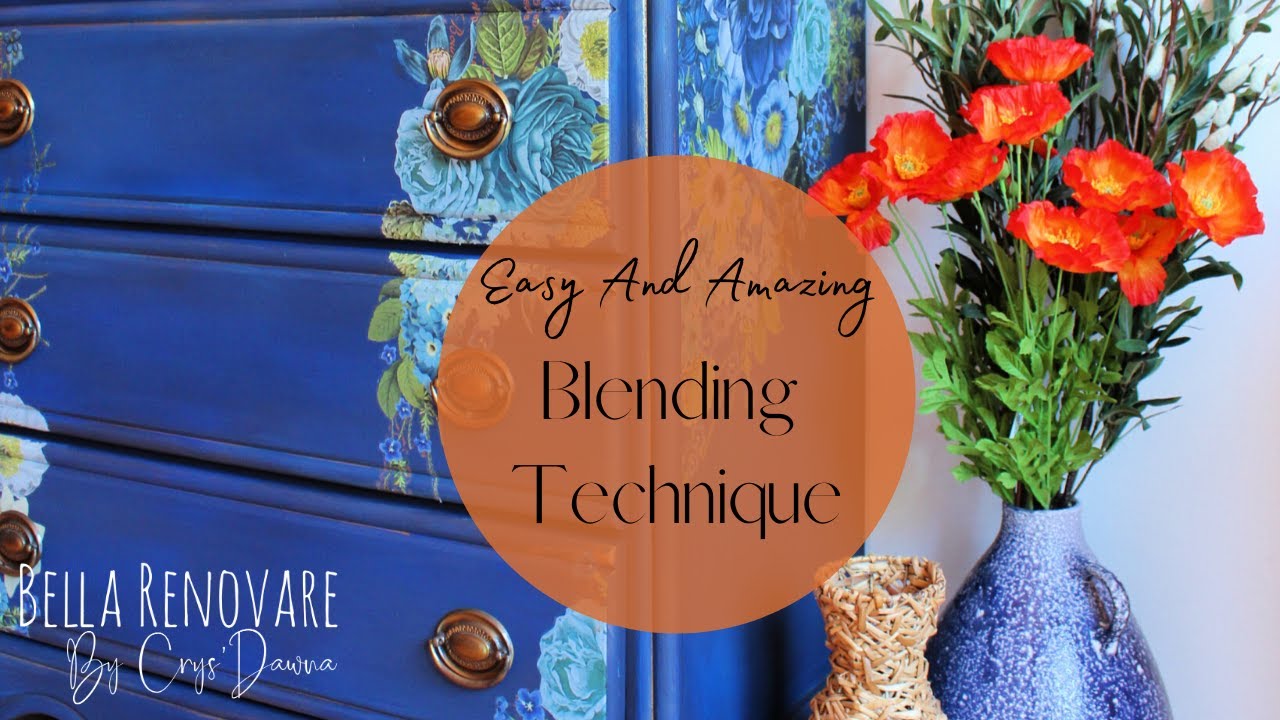 Blending Chalk Paint and Applying Decor Transfers