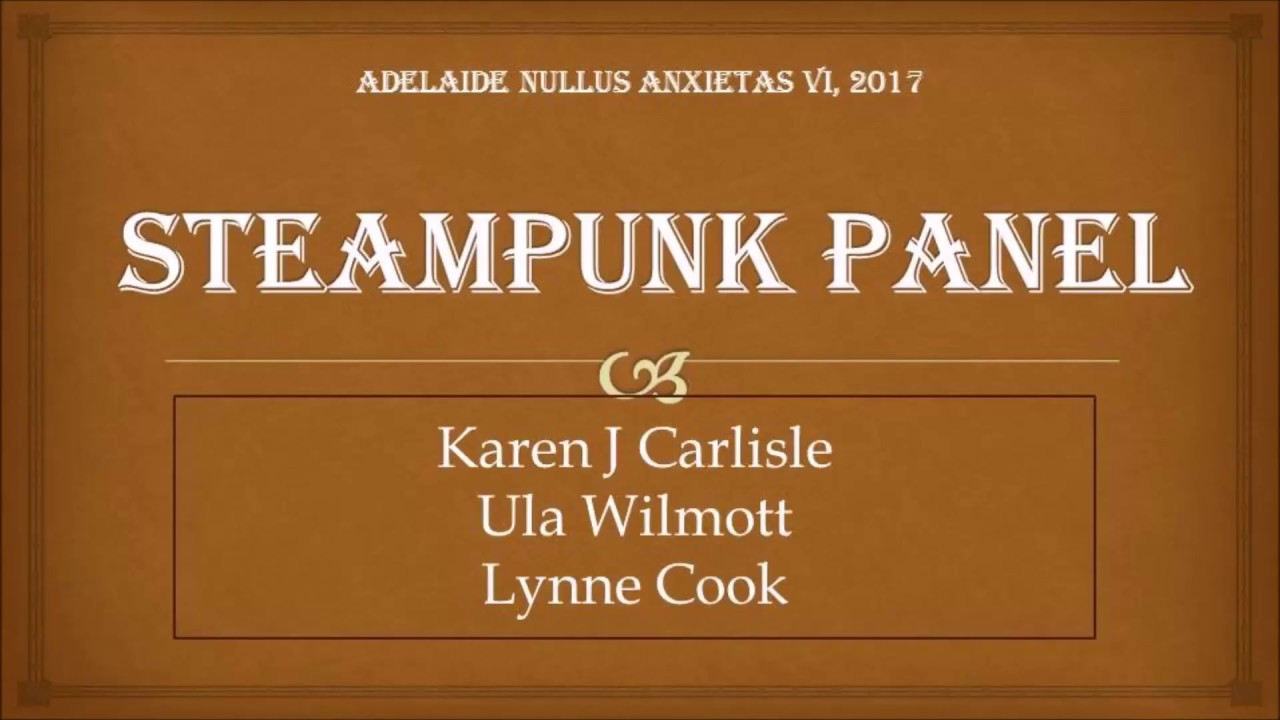 Steampunk in Discworld Panel POWERPOINTS, Nullus Anxietas VI 2017