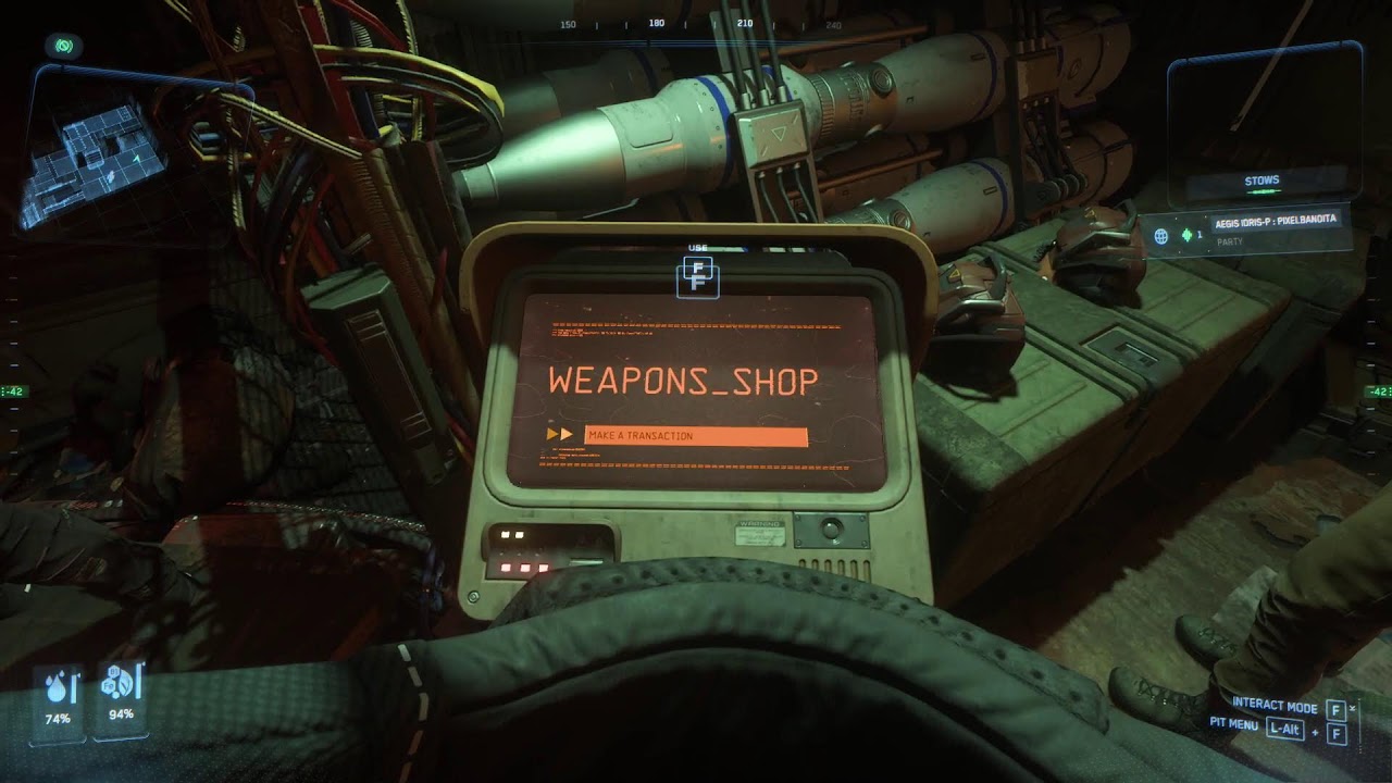 kickin it with friends, attempt to steal station turret - Star Citizen gameplay
