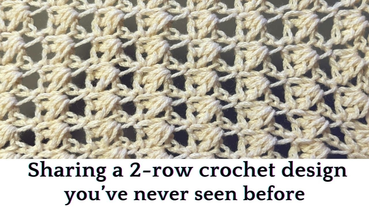 Sharing an extremely easy & usful 2-row crochet found in a Japanese book