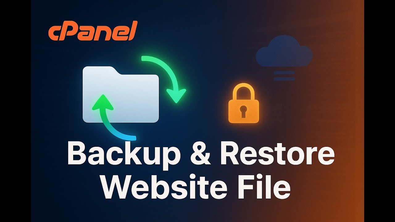 How to Backup and Restore a website on cPanel