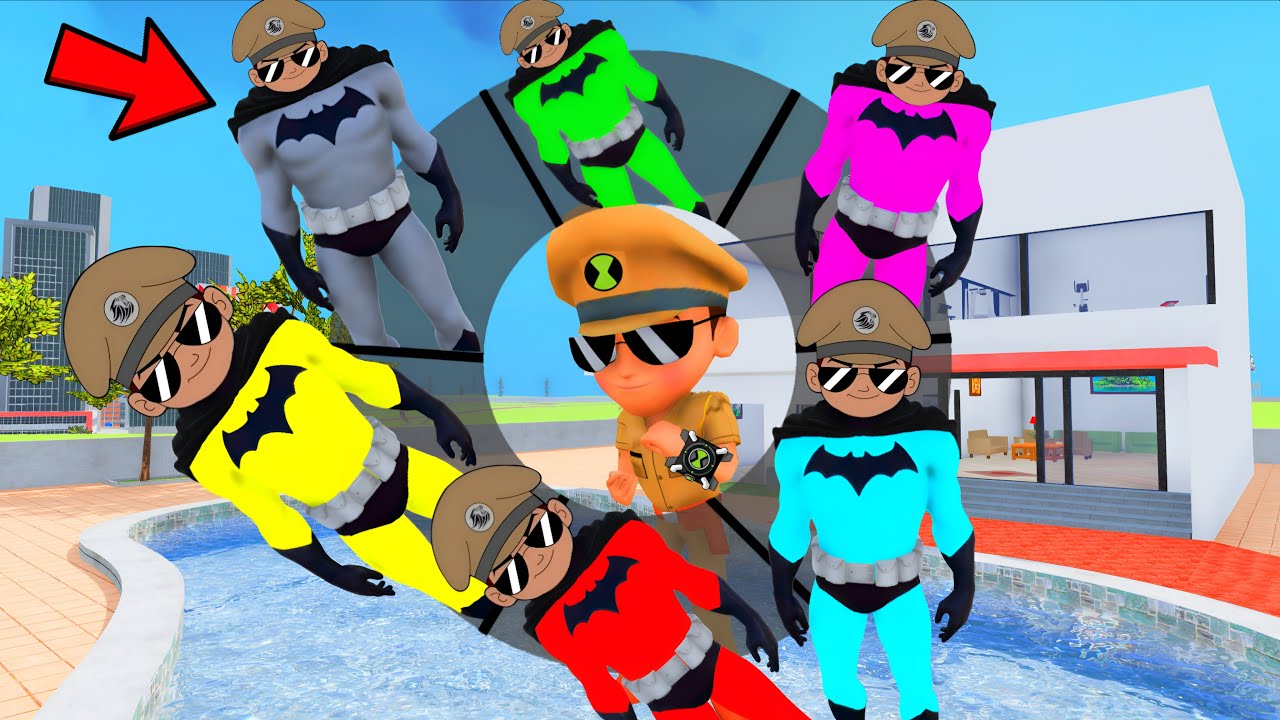 Little Singham Playing As A Every BATMAN SUPERHERO in INDIAN BIKE DRIVING 3D